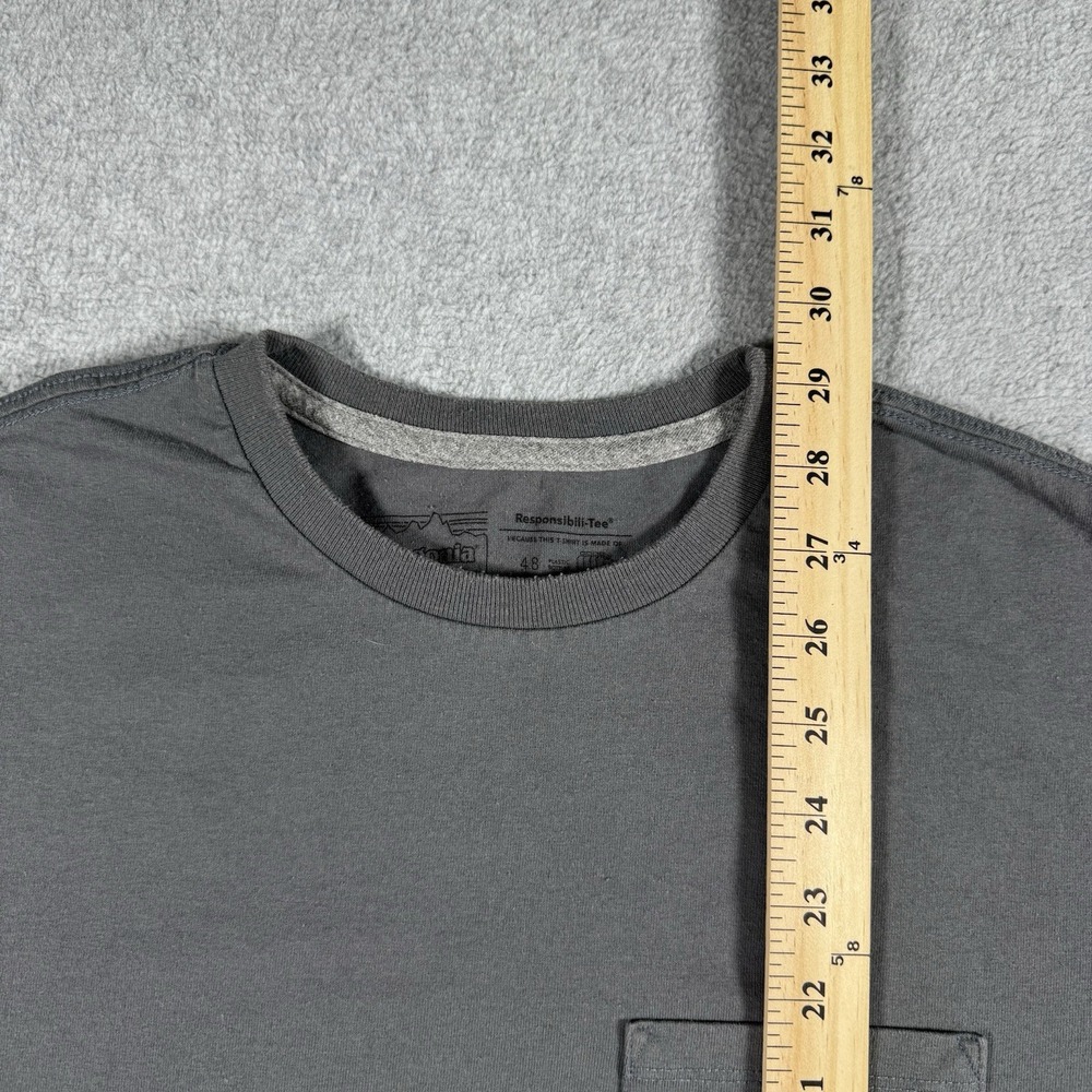 Patagonia P-6 Pocket Responsibili-Tee T-Shirt Gray Men's Medium Graphic Tee - Picture 10 of 10